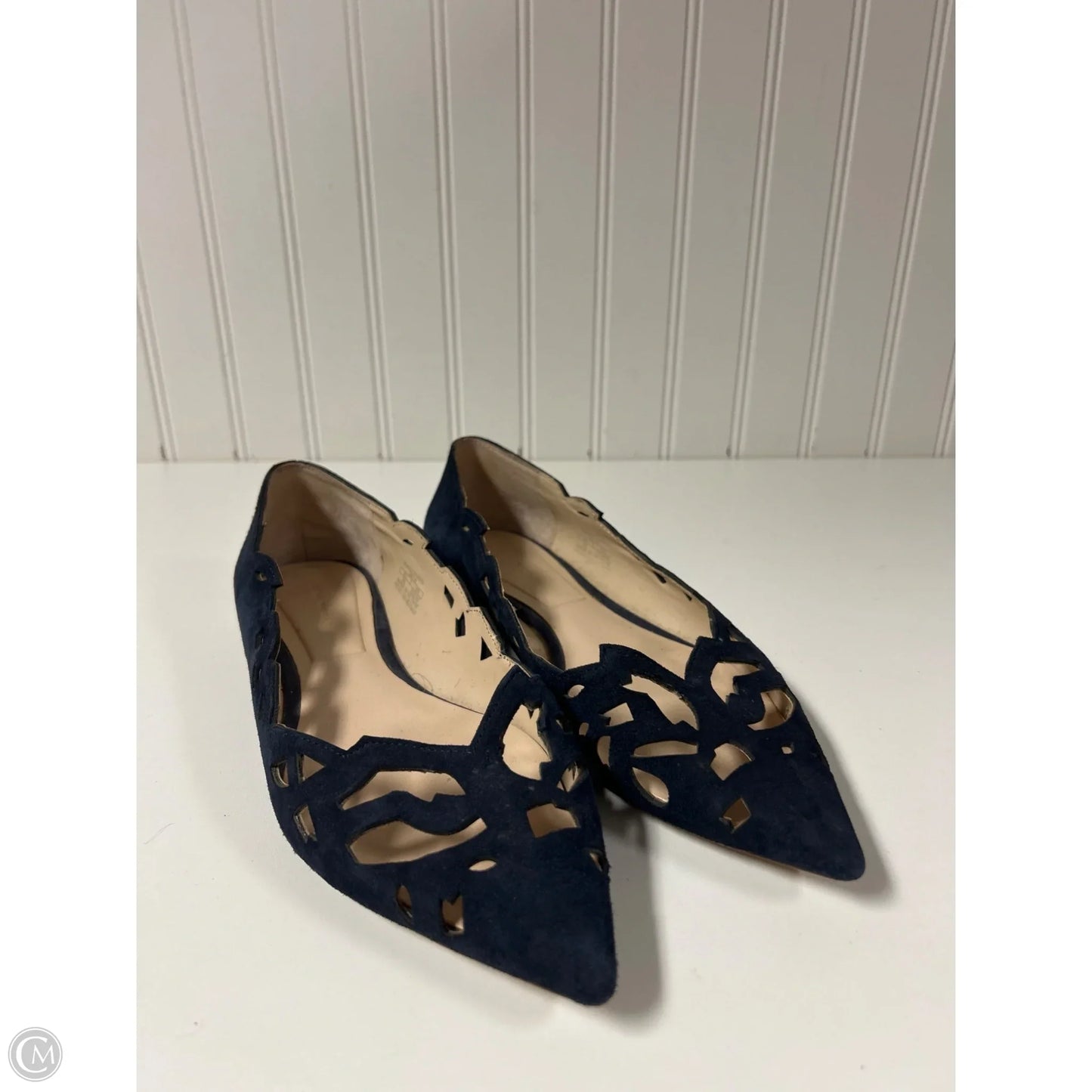 Shoes Flats By Zara In Blue, Size: 7.5