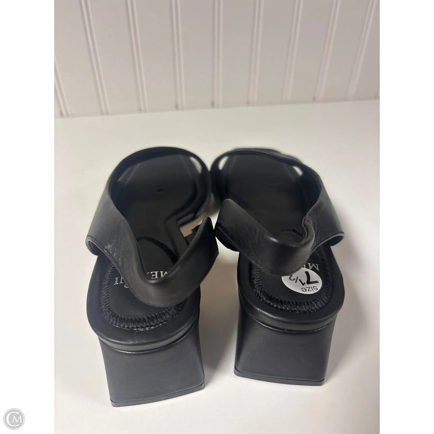 Sandals Heels Block By Antonio Melani In Black, Size: 7.5