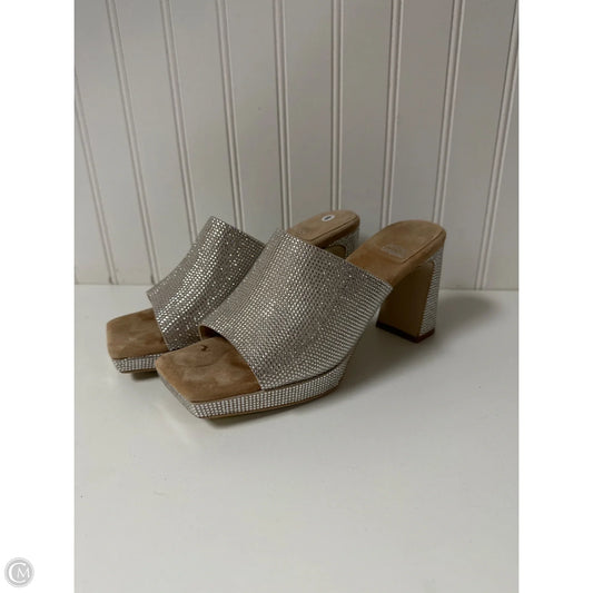 Sandals Heels Block By Jeffrey Campbell In Beige, Size: 8