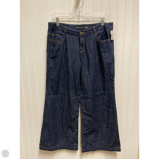 Pants Wide Leg By Michael By Michael Kors In Blue Denim, Size: 8