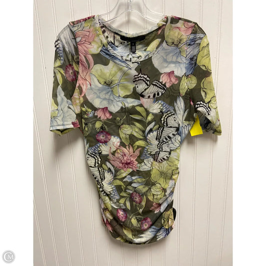 Top Short Sleeve By White House Black Market In Multi-colored, Size: S