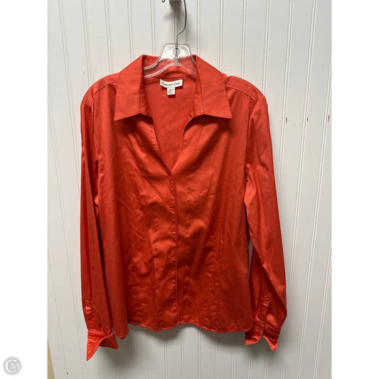 Top Long Sleeve By Coldwater Creek In Orange, Size: L