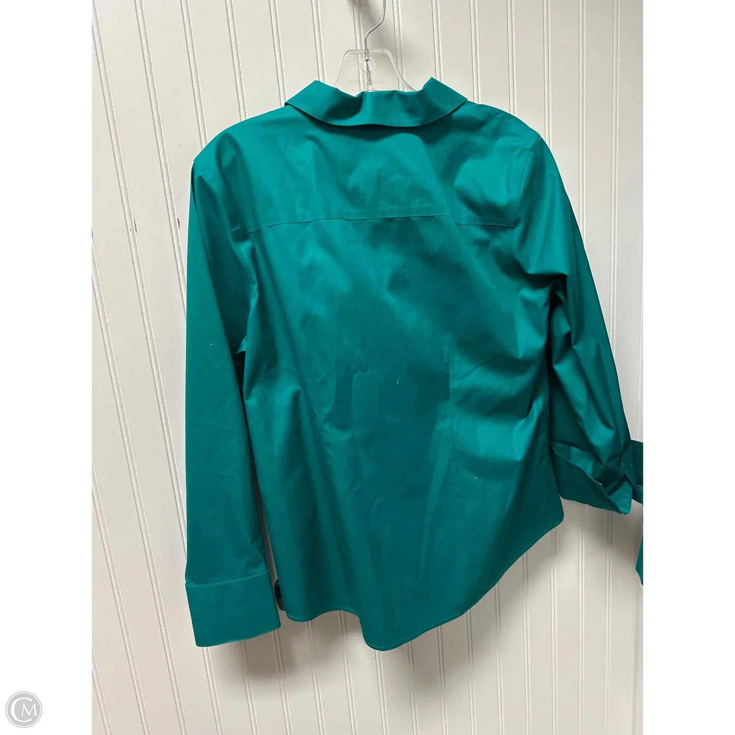 Top Long Sleeve By Chicos In Green, Size: M