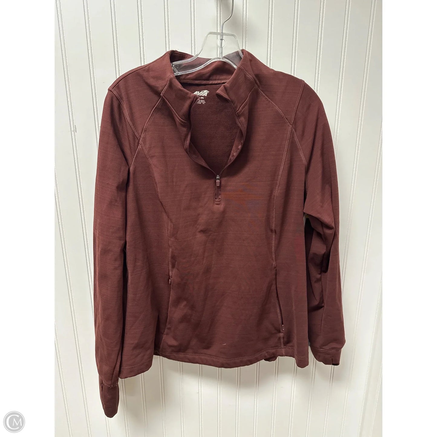 Athletic Jacket By Avia In Maroon, Size: 2x