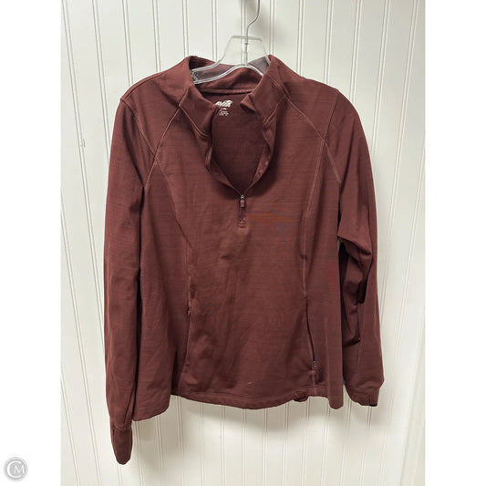 Athletic Jacket By Avia In Maroon, Size: 2x