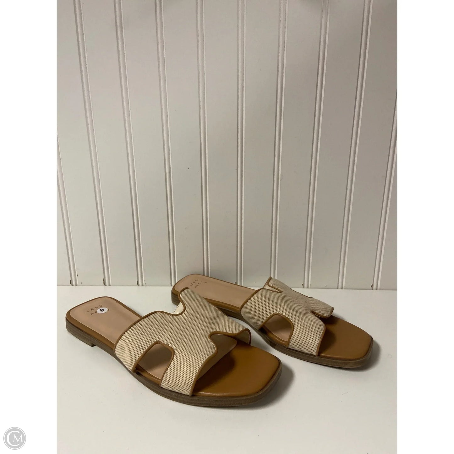 Sandals Flats By A New Day In Beige, Size: 9