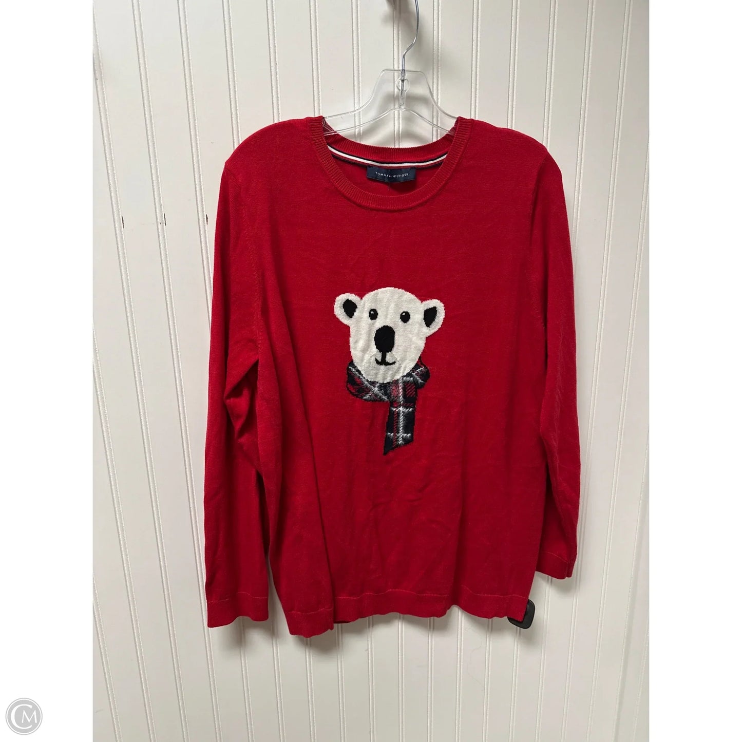 Sweater By Tommy Hilfiger In Red, Size: L