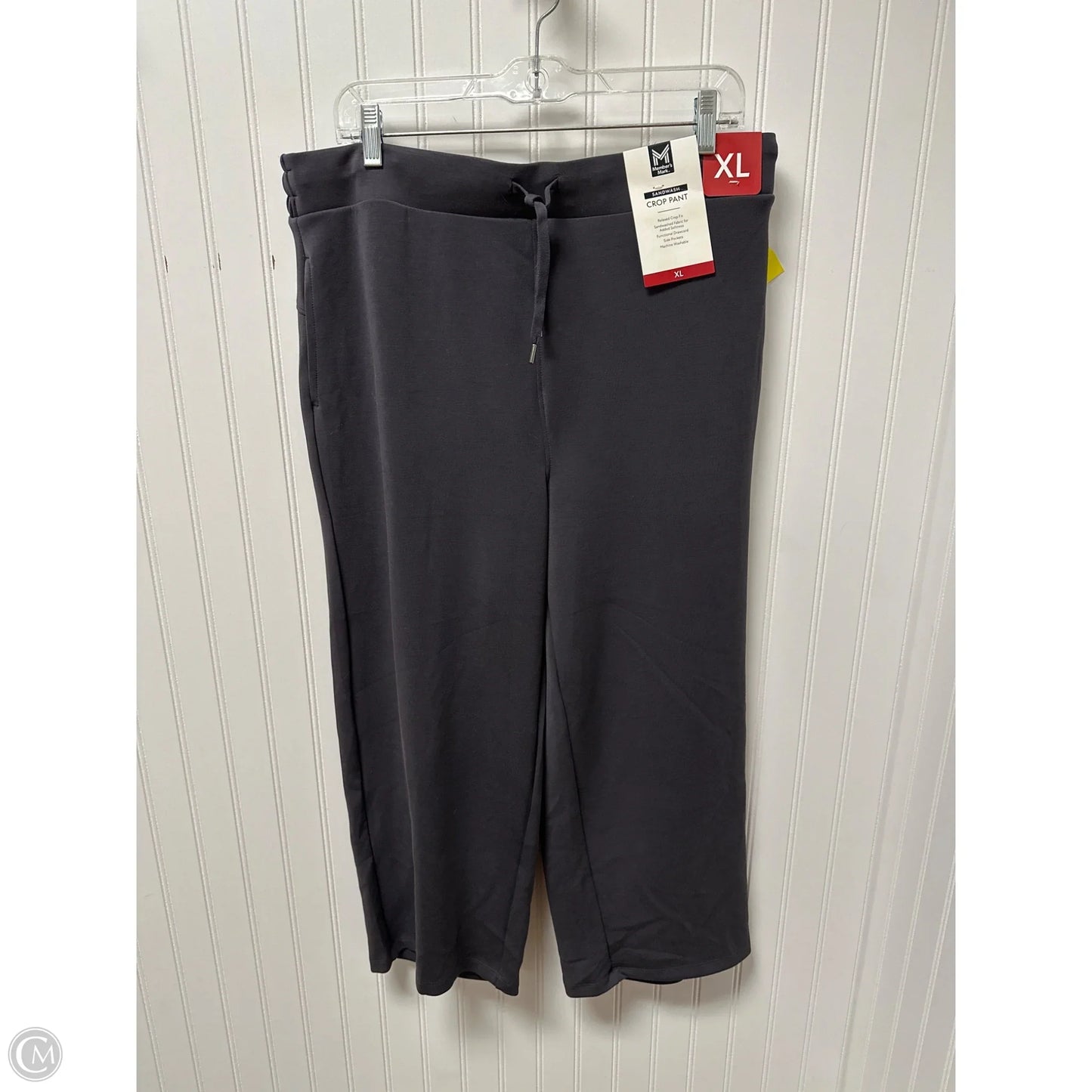 Pants Cropped By Members Mark In Grey, Size: 14