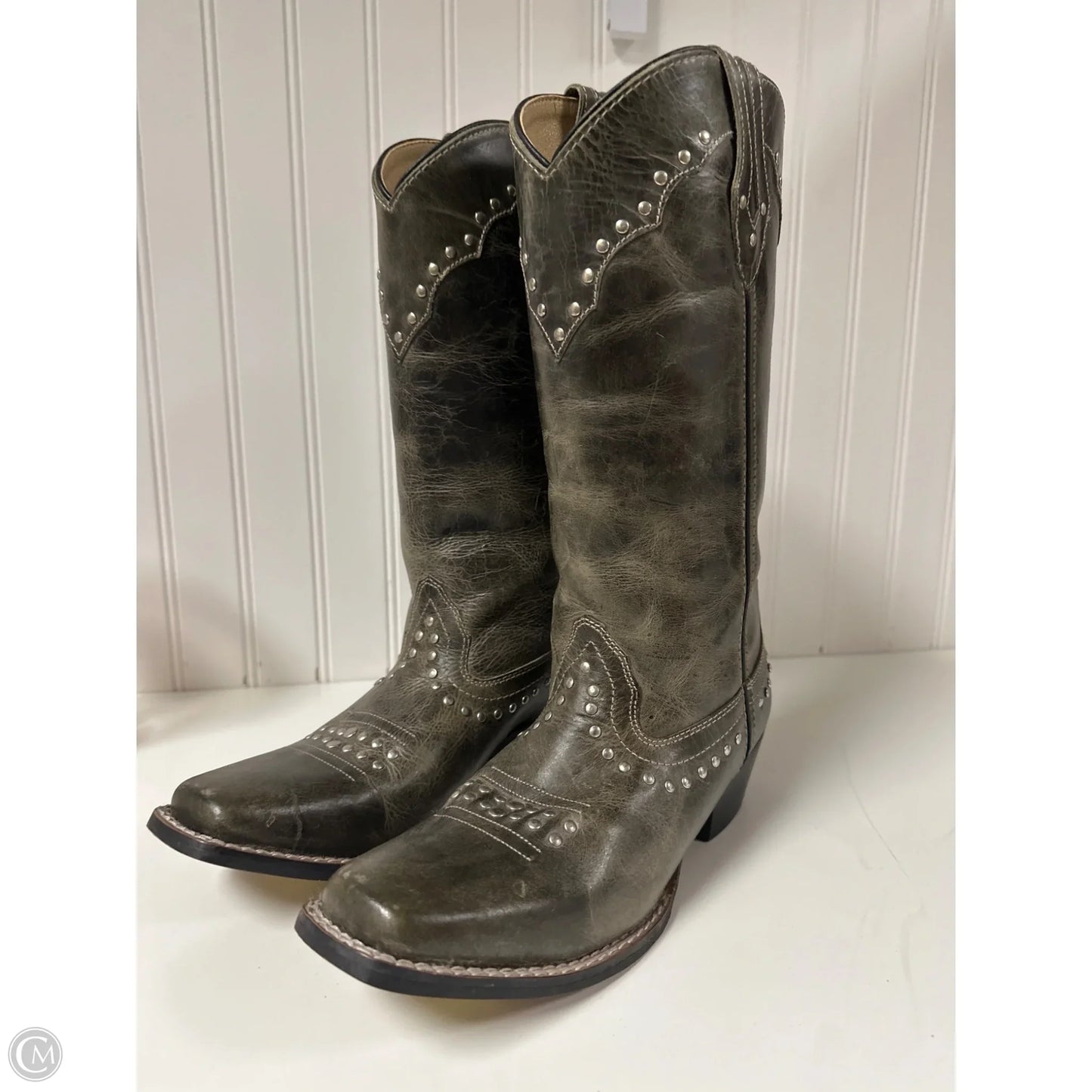 Boots Western By Old West In Green, Size: 9