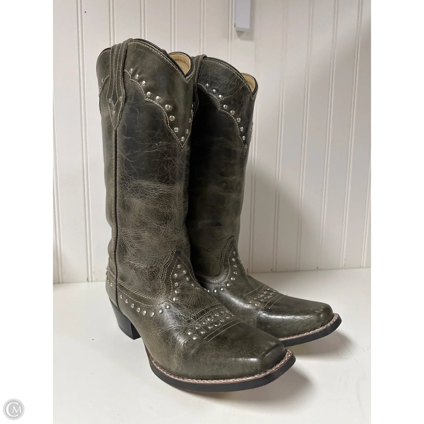 Boots Western By Old West In Green, Size: 9