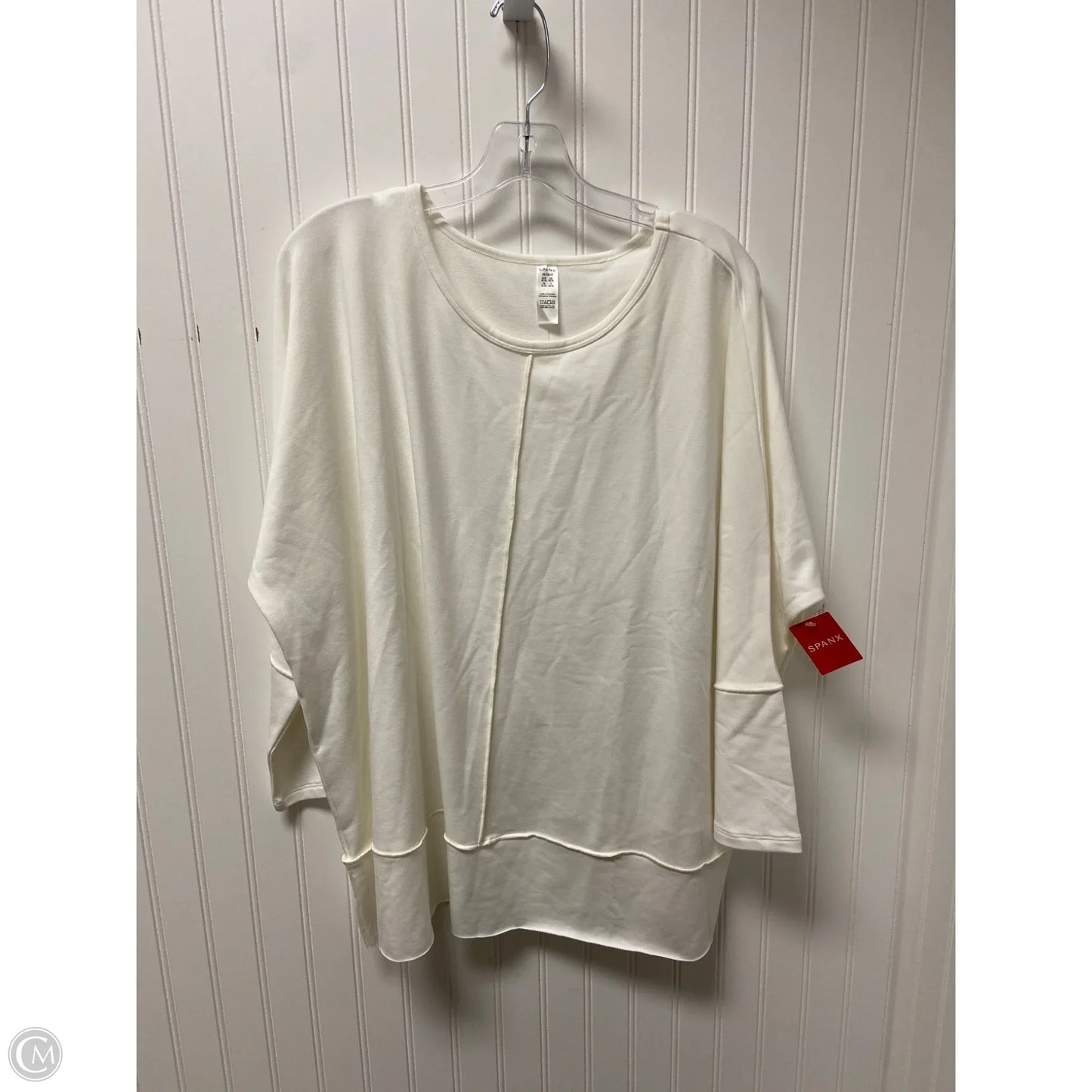 Top 3/4 Sleeve Basic By Spanx In White, Size: 1x