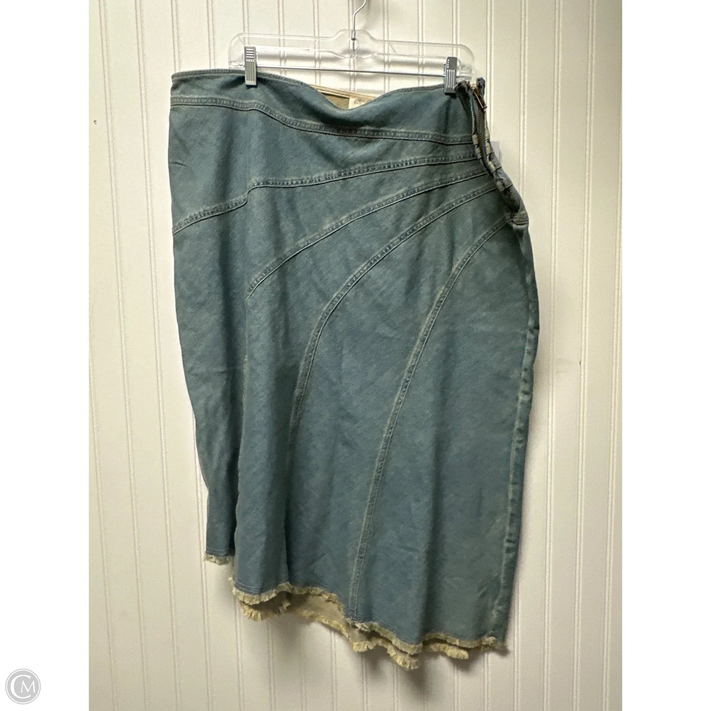 Skirt Midi By Pilcro In Blue Denim, Size: 2x
