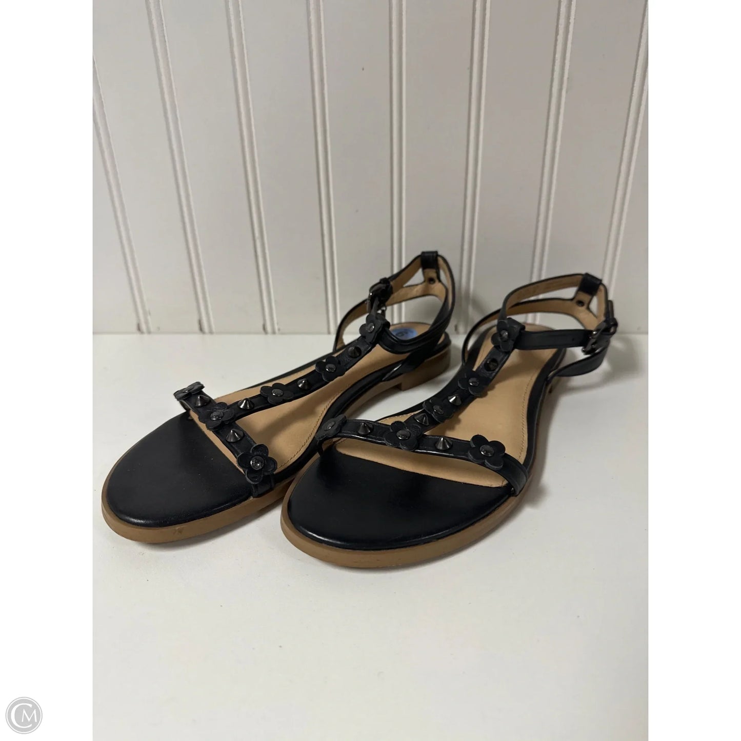 Sandals Designer By Coach In Black, Size: 6
