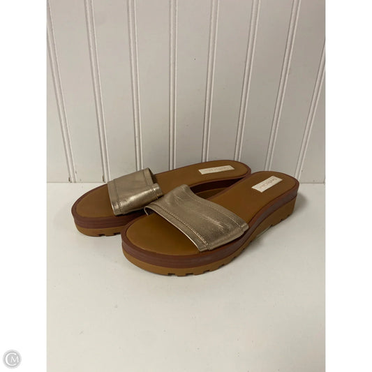 Sandals Designer By See By Chloe In Gold, Size: 6.5