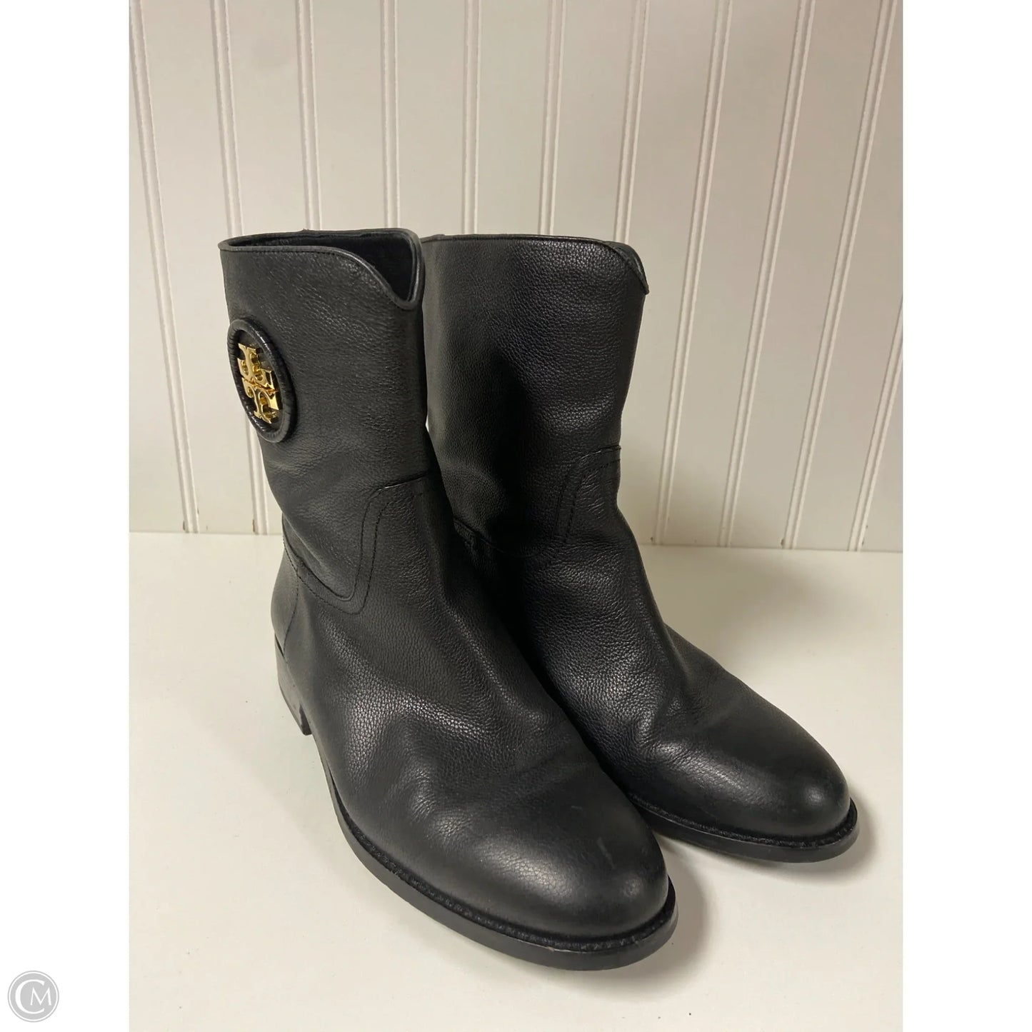 Boots Designer By Tory Burch In Black, Size: 8