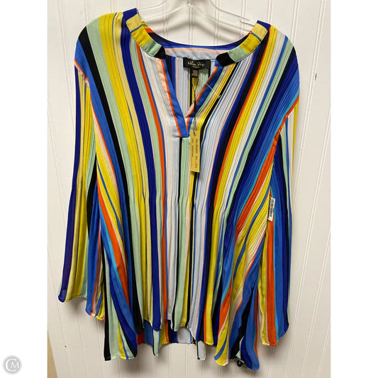 Top Long Sleeve By Melissa Paige In Multi-colored, Size: 1x