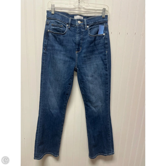 Jeans Boot Cut By Loft In Blue Denim, Size: 4
