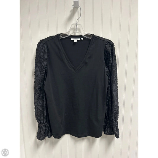Top Long Sleeve By Chicos In Black, Size: M