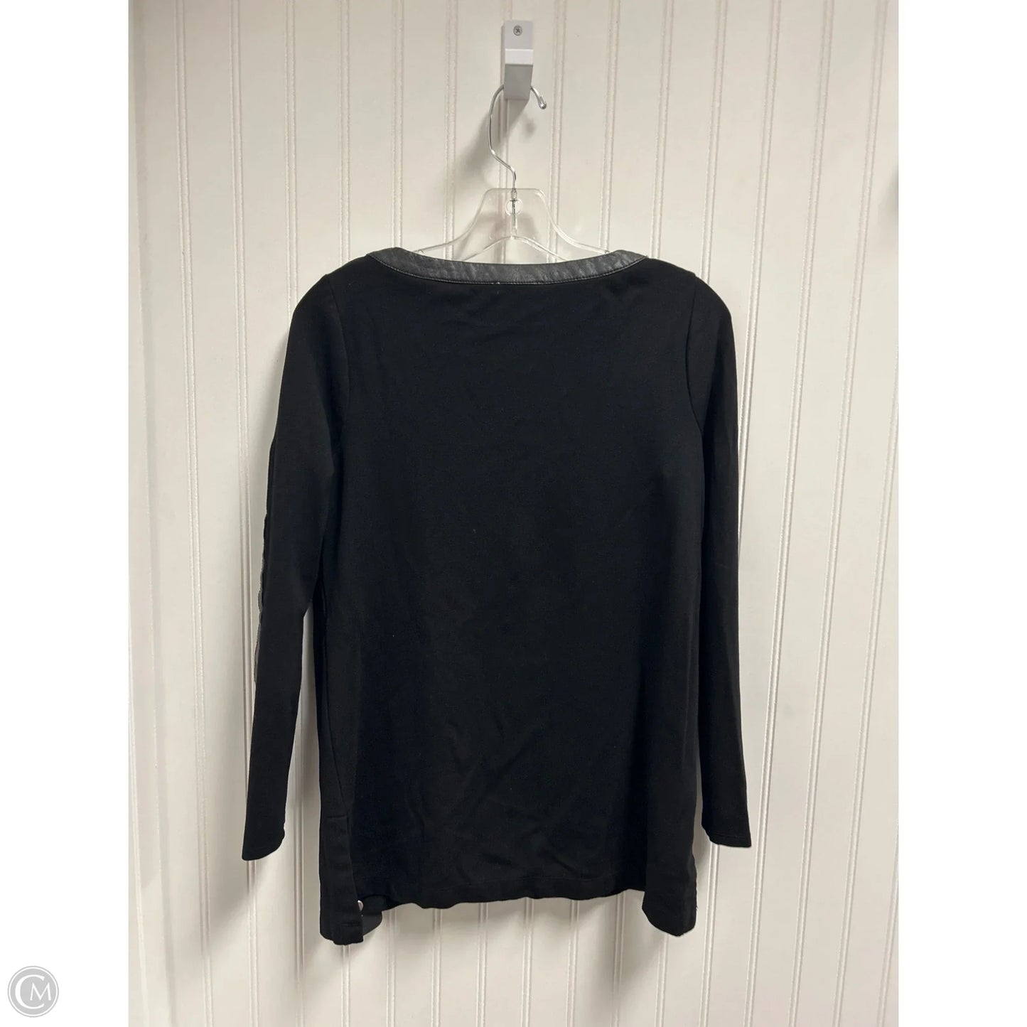 Top Long Sleeve By Chicos In Black, Size: S