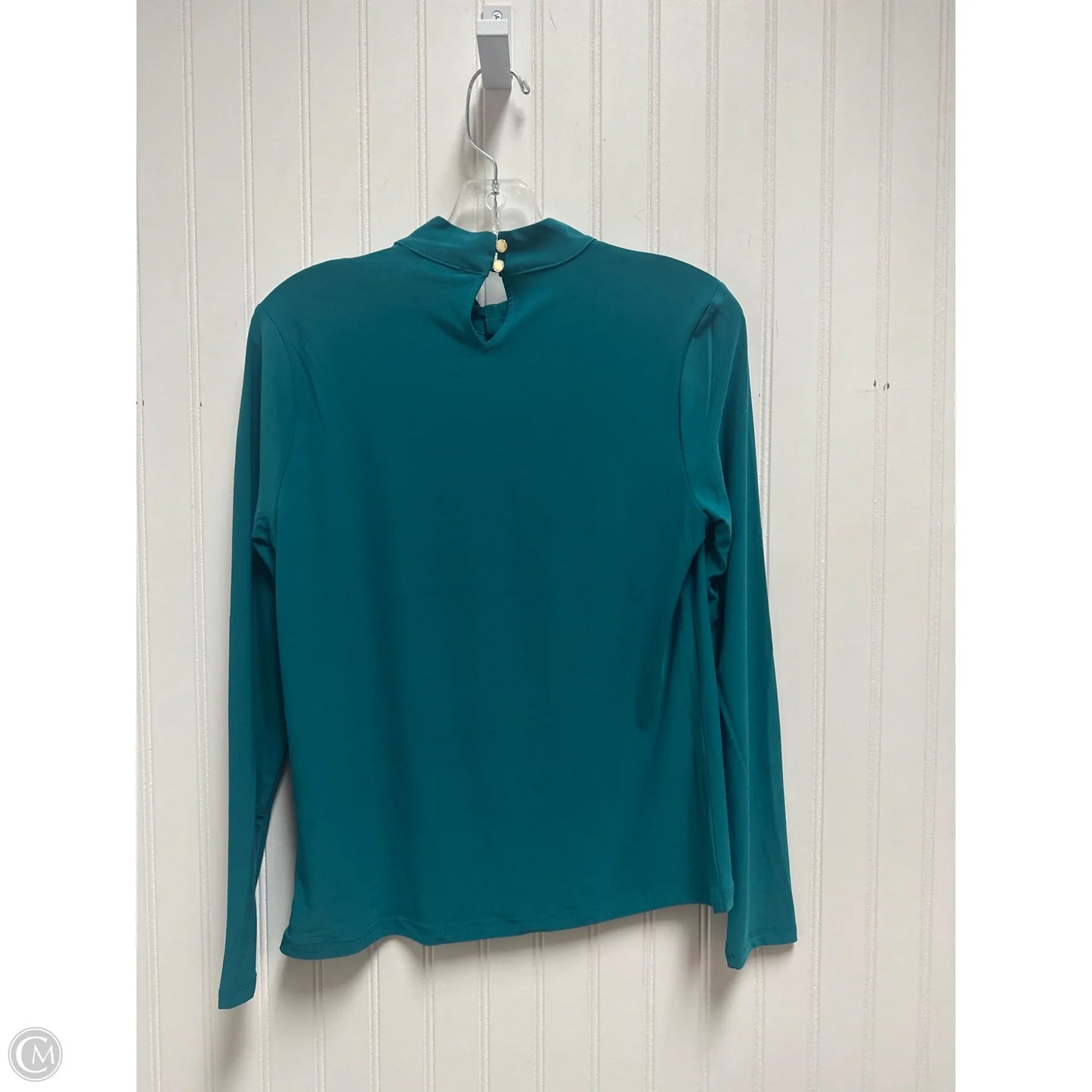 Top Long Sleeve By Nine West In Teal, Size: S