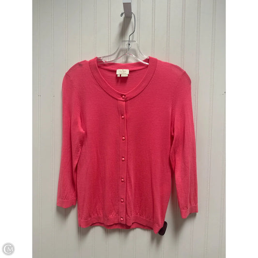 Cardigan Designer By Kate Spade In Coral, Size: M