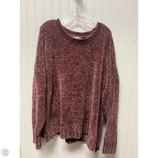 Sweater By Seven 7 In Mauve, Size: 2x