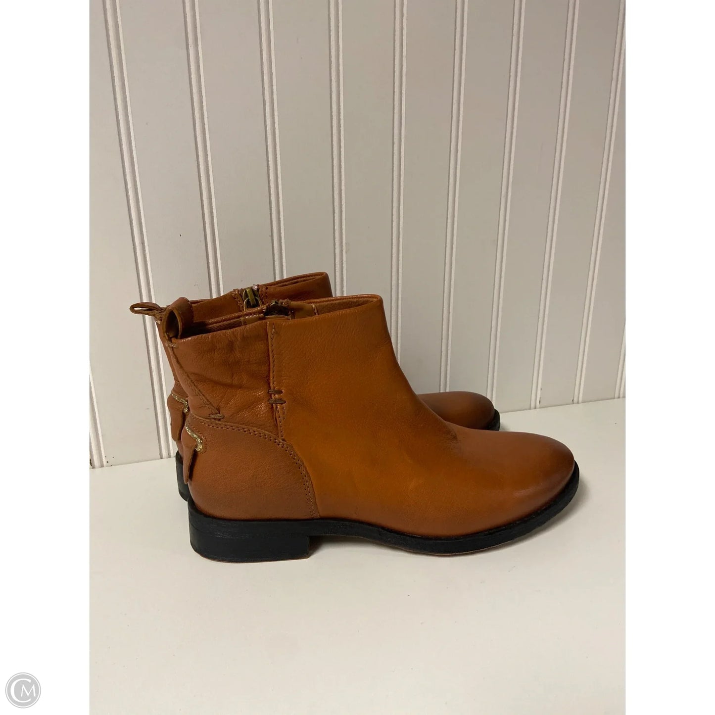 Boots Ankle Flats By Franco Sarto In Brown, Size: 7.5