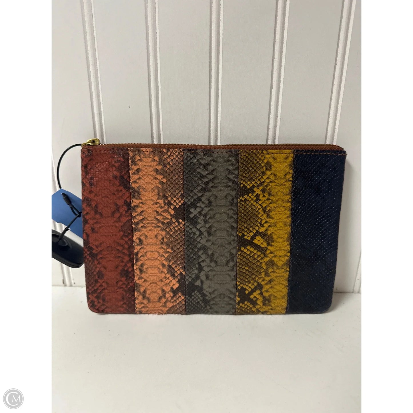 Clutch Leather By Madewell, Size: Small