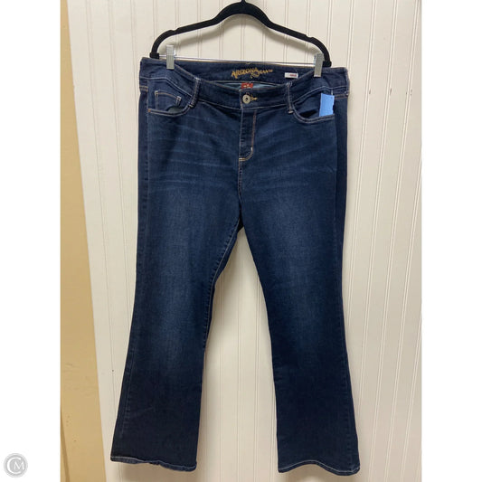 Jeans Boot Cut By Arizona In Blue Denim, Size: 18