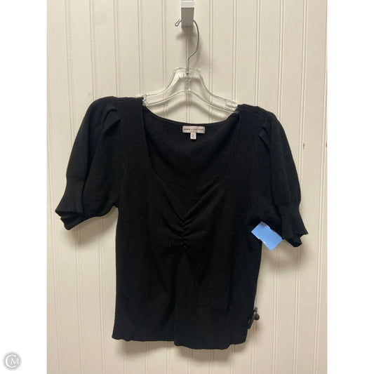 Sweater Short Sleeve By Express In Black, Size: M