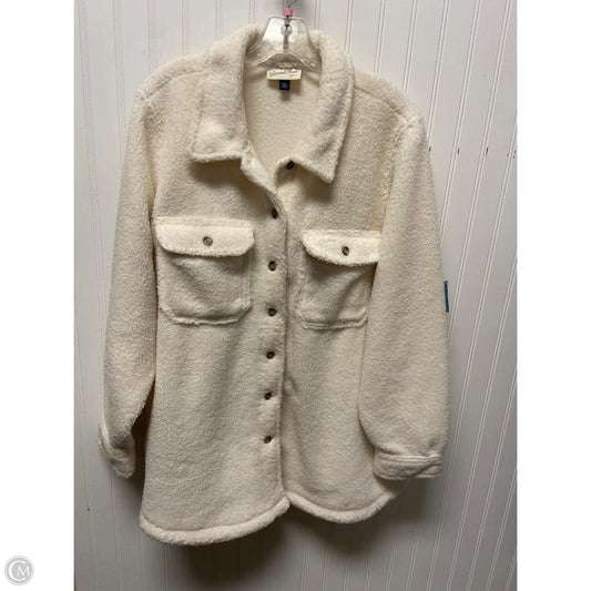 Jacket Faux Fur & Sherpa By Universal Thread In Cream, Size: 2x