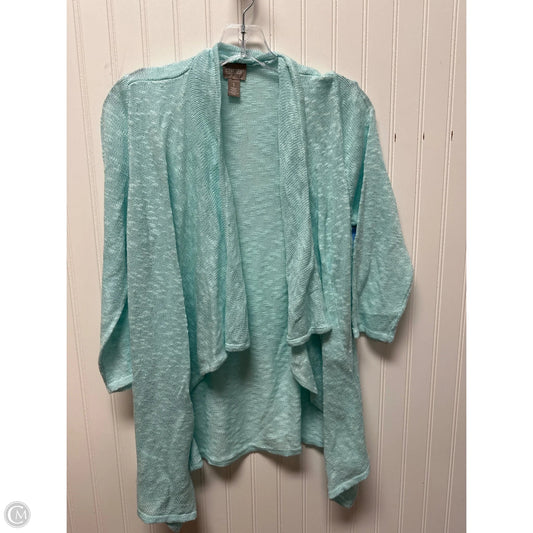 Sweater Cardigan By Chicos In Blue, Size: M