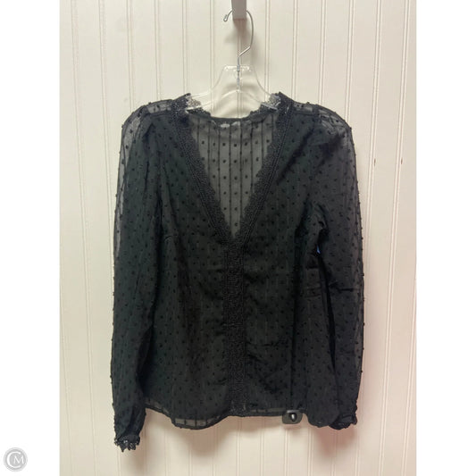 Top Long Sleeve By Shein In Black, Size: Xs