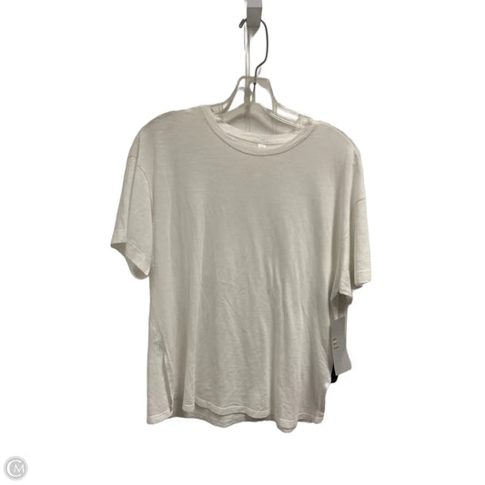 Athletic Top Short Sleeve By Zella In White, Size: Xs