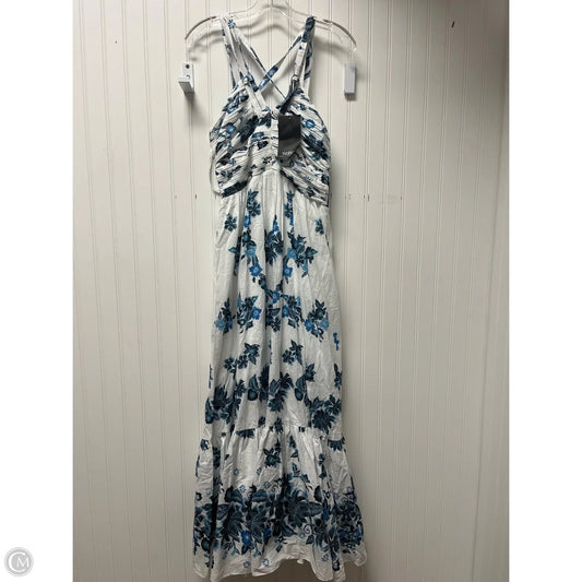 Dress Casual Maxi By White House Black Market In Blue & White, Size: Xs