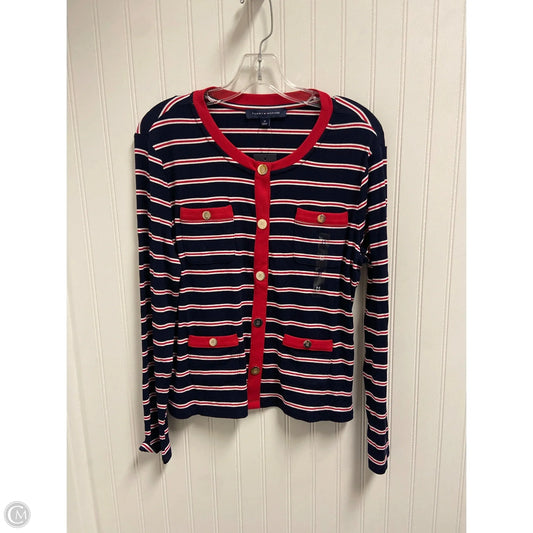 Top Long Sleeve By Tommy Hilfiger In Blue & Red, Size: M