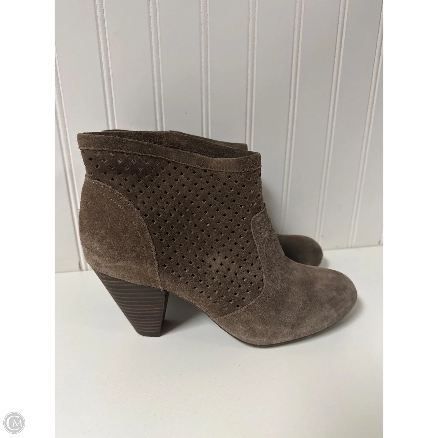 Boots Ankle Heels By Jessica Simpson In Taupe, Size: 8