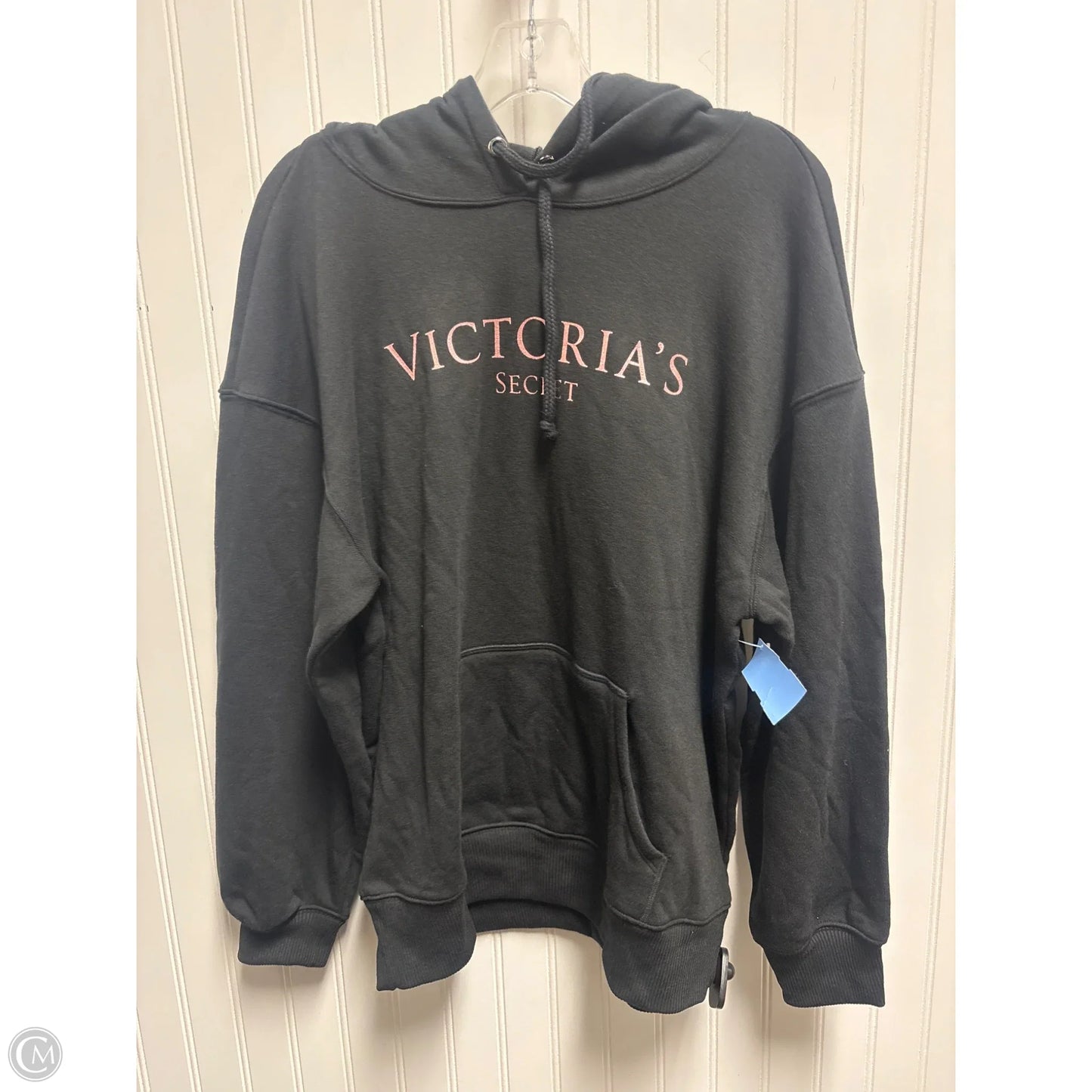 Sweatshirt Hoodie By Victorias Secret In Black, Size: M