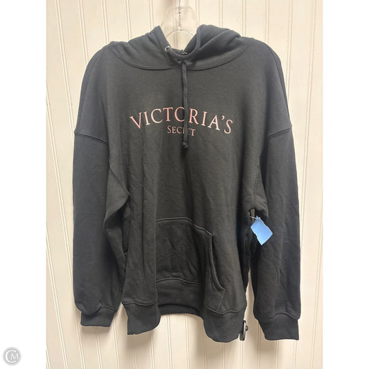 Sweatshirt Hoodie By Victorias Secret In Black, Size: M