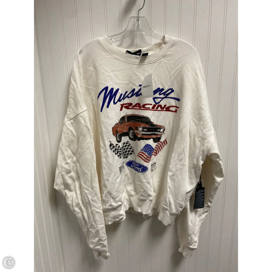 Sweater By Forever 21 In White, Size: L