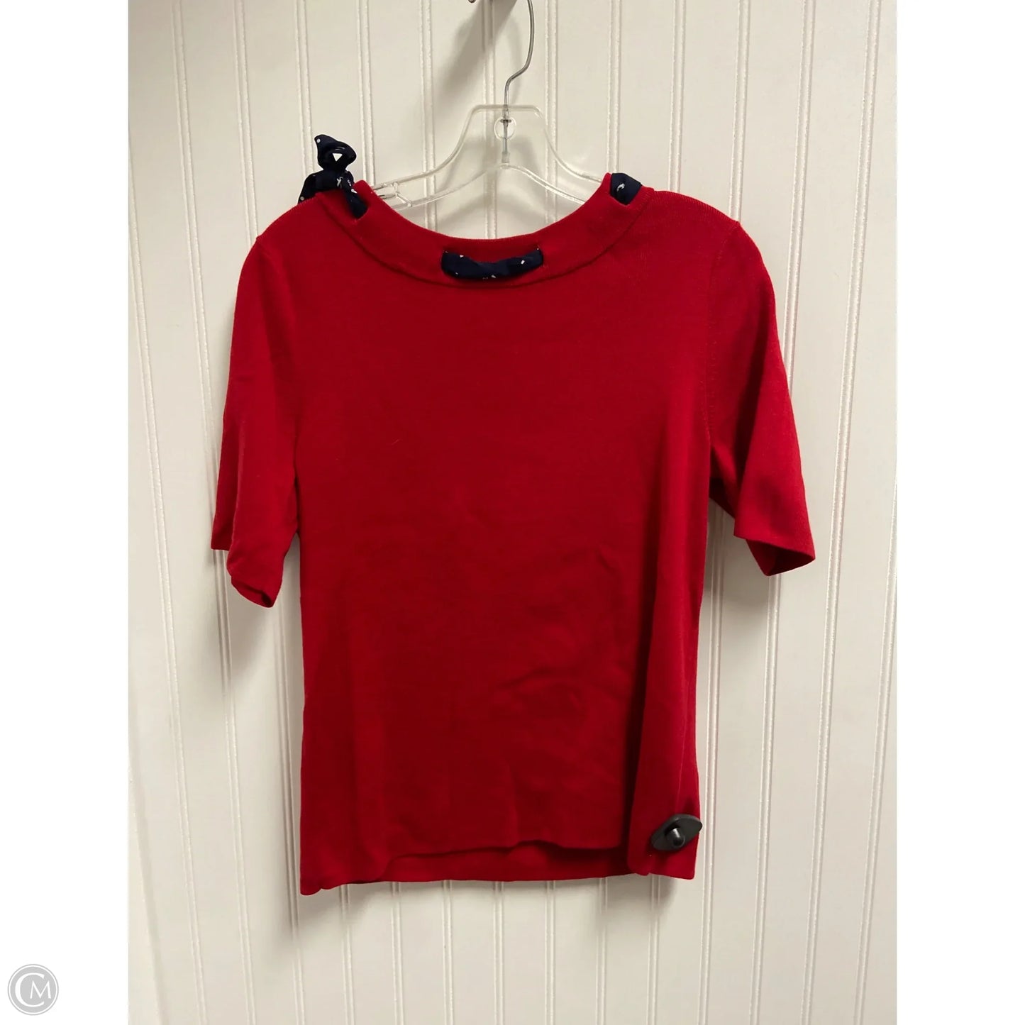 Sweater Short Sleeve By Talbots In Red, Size: Lp