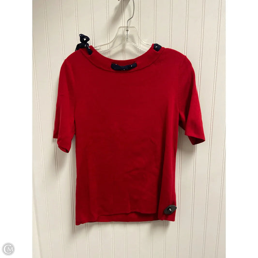Sweater Short Sleeve By Talbots In Red, Size: Lp