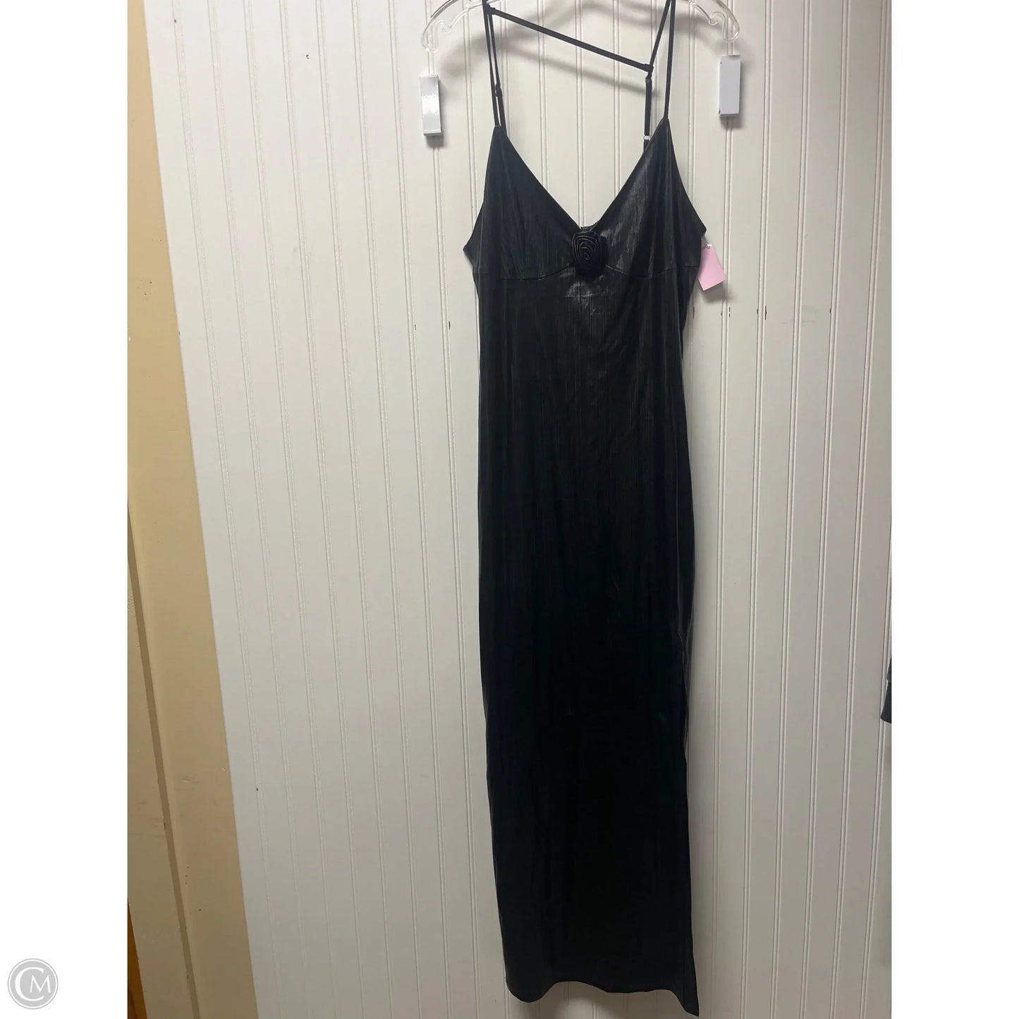 Dress Party Long By Clothes Mentor In Black, Size: L