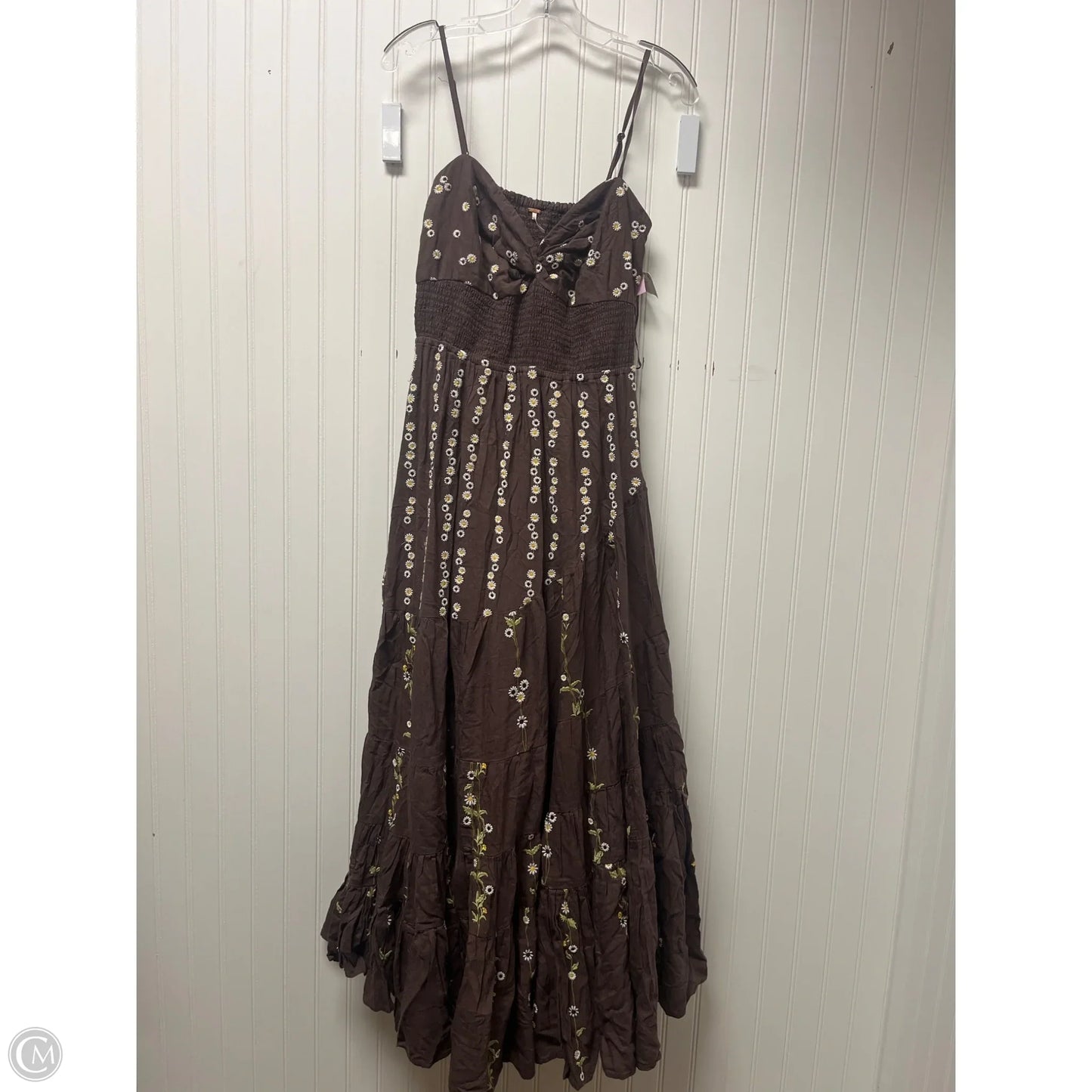Dress Casual Maxi By Free People In Brown, Size: Xl