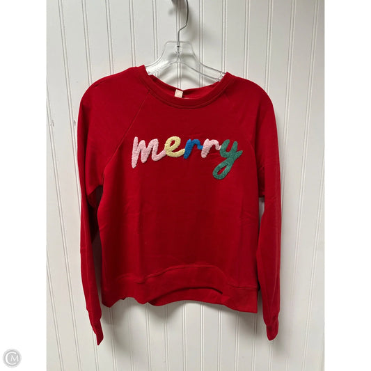 Sweater By Philosophy In Red, Size: S