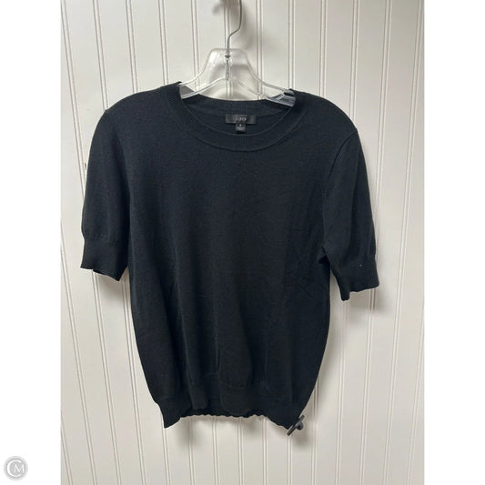 Sweater Short Sleeve By J. Crew In Black, Size: S