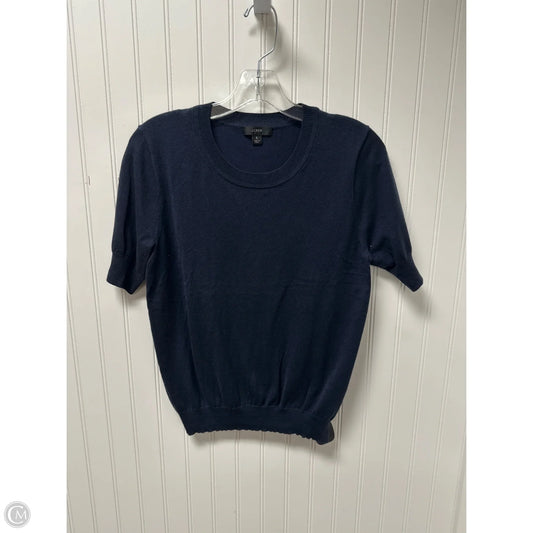 Sweater Short Sleeve By J. Crew In Blue, Size: S