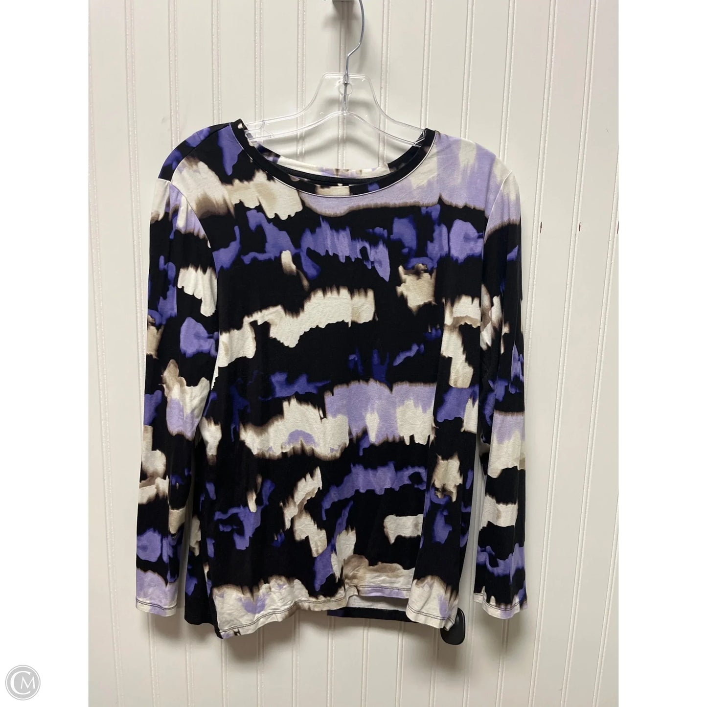 Top Long Sleeve By Chicos In Purple, Size: L