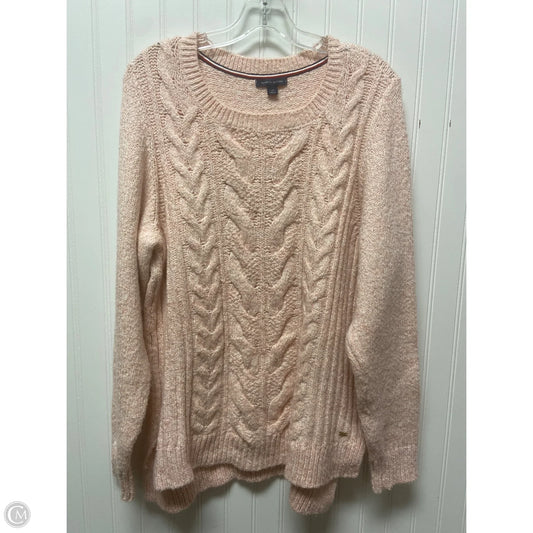 Sweater By Tommy Hilfiger In Pink, Size: L