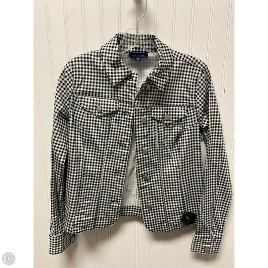 Jacket Denim By Charter Club In Black & White, Size: Xs